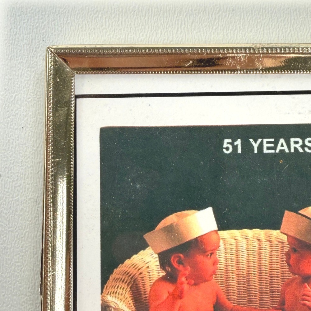 Vintage Brass Picture Frame 3x5 Gold‎ Beaded Ornate Cottagecore Art Deco Gallery
